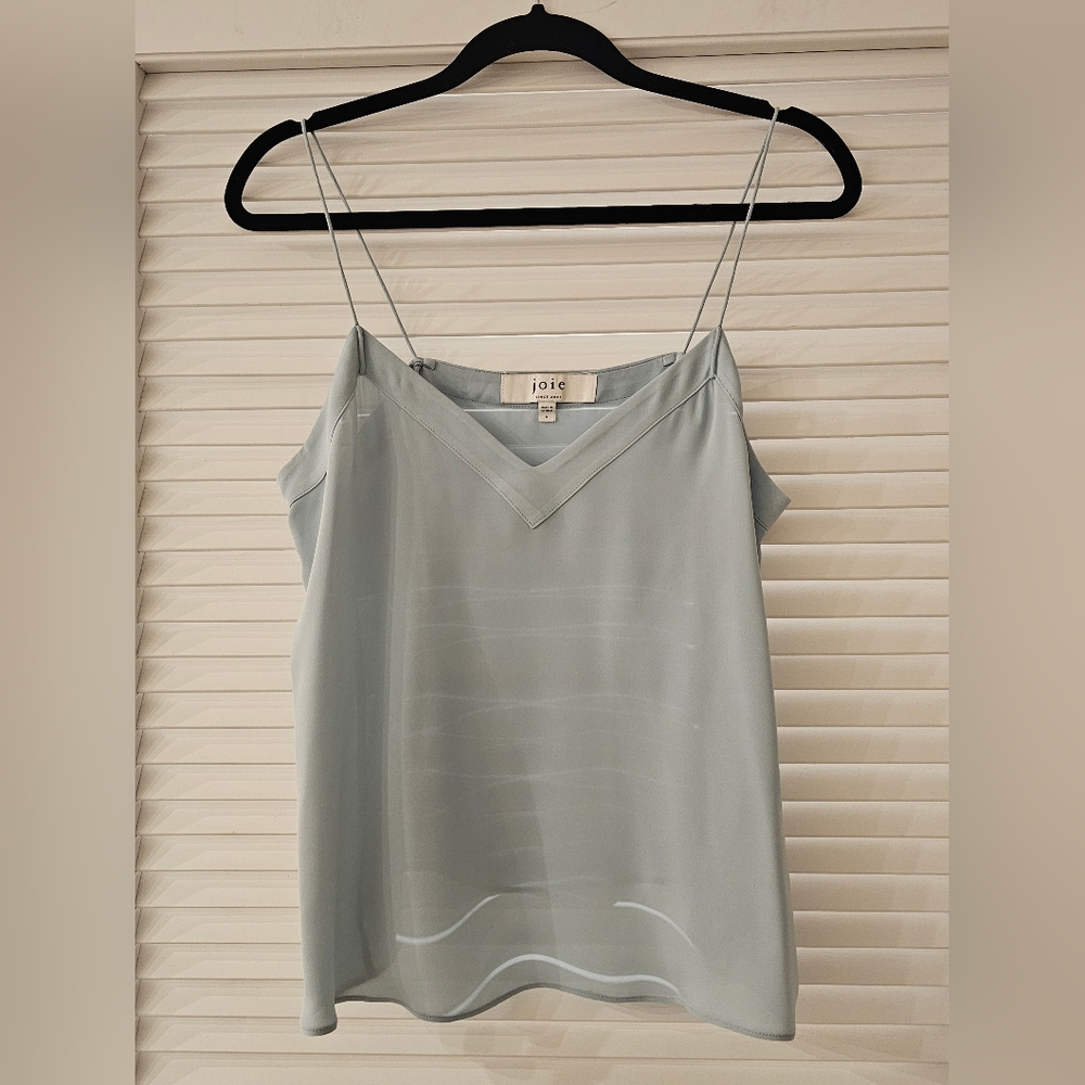 Joie Powder BLUE allena SILK camisole Top Sz M